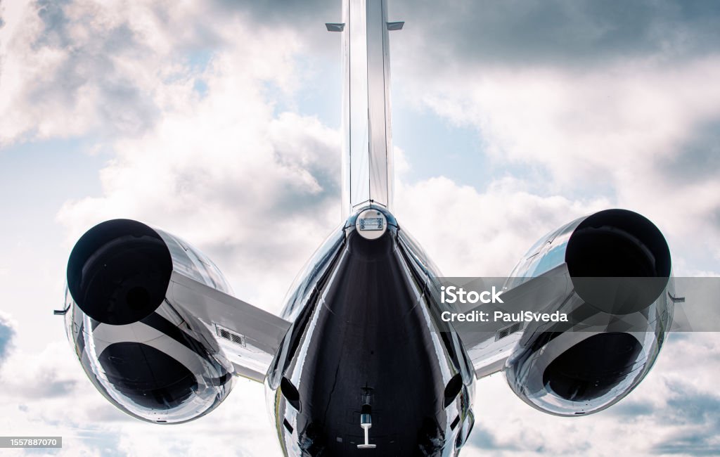 Jet engine and tail detail